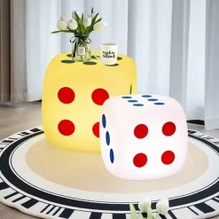 Stimmungsvolle Würfel-Stehleuchte – Stilvolle Nachttischbeleuchtung