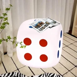 Stimmungsvolle Würfel-Stehleuchte – Stilvolle Nachttischbeleuchtung