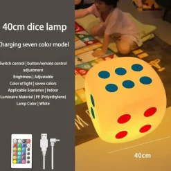 Stimmungsvolle Würfel-Stehleuchte – Stilvolle Nachttischbeleuchtung