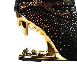 Strass-Totenkopf High Heels - Tiger Gleam Fashion Footwear