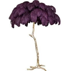 Straußenfeder-Stehlampe - Nordische Luxusbeleuchtung