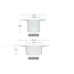 Strohhut-Glasschale – Süße Dessert- und Obst-Servierschale