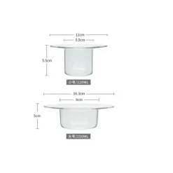 Strohhut-Glasschale – Süße Dessert- und Obst-Servierschale
