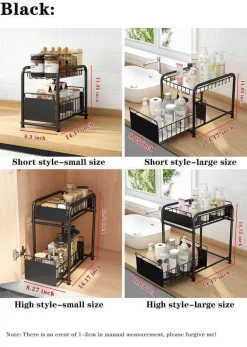 2-stufiger Küchen-Organizer – Ausziehbare Schubladen