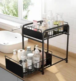 2-stufiger Küchen-Organizer – Ausziehbare Schubladen