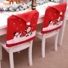 Stuhlhusse mit Weihnachtsmannmotiv – Weihnachtsdekorationskappe