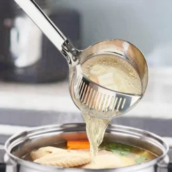 Suppensieblöffel mit langem Griff – Küchenkochwerkzeug
