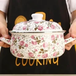 Suppentopf aus Emaille-Keramik – langlebiges, stilvolles Kochgeschirr für Gasherde