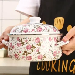 Suppentopf aus Emaille-Keramik – langlebiges, stilvolles Kochgeschirr für Gasherde