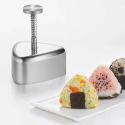Sushi-Maker-Set aus Edelstahl – Dreieckige, herzförmige Reisbällchenformen