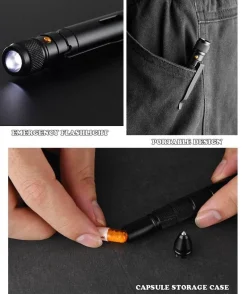 Tactical FlashPen – Multifunktionales Militär-Notfallwerkzeug