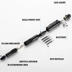 Tactical FlashPen – Multifunktionales Militär-Notfallwerkzeug