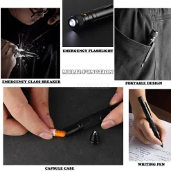 Tactical FlashPen – Multifunktionales Militär-Notfallwerkzeug
