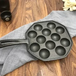 Takoyaki-Maker-Pfanne – Oktopus-Ballform mit 12 Mulden