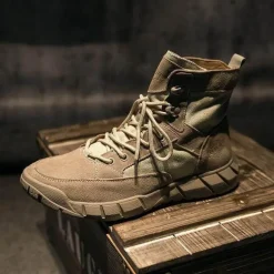 Taktische Wanderstiefel - Campingschuhe aus Rindsleder