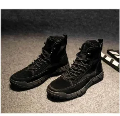 Taktische Wanderstiefel - Campingschuhe aus Rindsleder