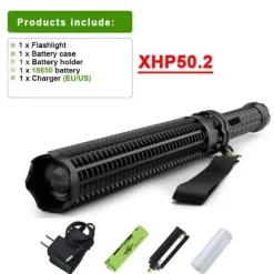 Taktischer LED-Baseballschläger – Taschenlampenwerkzeug zur Selbstverteidigung