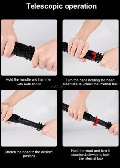 Taktischer LED-Baseballschläger – Taschenlampenwerkzeug zur Selbstverteidigung