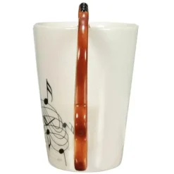 Tasse mit Akustikgitarre – 400 ml Keramik-Kaffeetasse für Musikliebhaber
