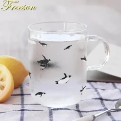 Tasse mit Eisbär und Pinguin – hitzebeständige Kaffeetasse
