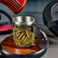 Tasse mit Pistolengriff – Kaffeetasse mit Kugel-Design