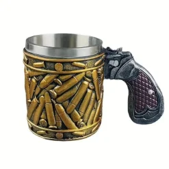 Tasse mit Pistolengriff – Kaffeetasse mit Kugel-Design