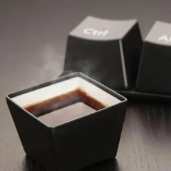 Tastatur-Becher-Set – Strg + Alt + Entf, Teetassen, 3 Stück