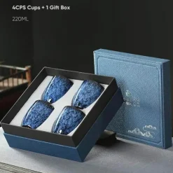 Tee- und Kaffeetassen-Set aus Keramik – Geschenkbox für Zuhause oder das Büro