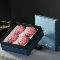 Tee- und Kaffeetassen-Set aus Keramik – Geschenkbox für Zuhause oder das Büro