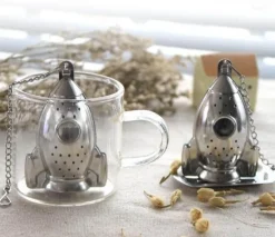 Tee-Ei aus Edelstahl – Raketenförmiger Filter