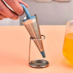 Tee-Ei aus Edelstahl – Teesieb im Regenschirm-Design
