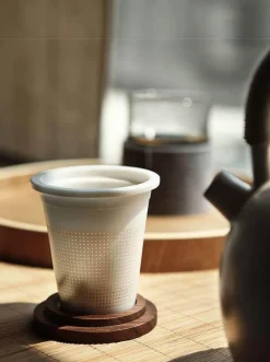 Tee-Ei aus Glas mit Holzdeckel – Kreatives Brühwerkzeug