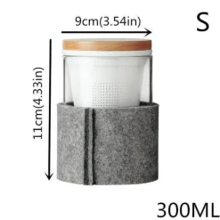 Tee-Ei aus Glas mit Holzdeckel – Kreatives Brühwerkzeug