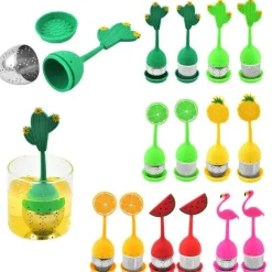 Tee-Ei aus Silikon – Kaffee-Gewürzsieb aus Edelstahl