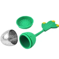 Tee-Ei aus Silikon – Kaffee-Gewürzsieb aus Edelstahl