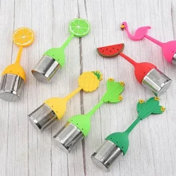 Tee-Ei aus Silikon – Kaffee-Gewürzsieb aus Edelstahl