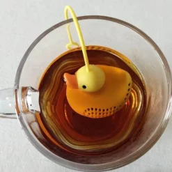 Tee-Ei aus Silikon mit Ente – süßes Zubehör für die Zubereitung von losem Tee