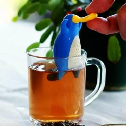 Tee-Ei in Form einer Ente – süßes Filterwerkzeug für Kräutertee
