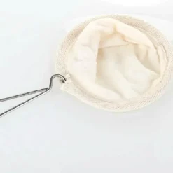 Teefilterbeutel aus Flanell mit Edelstahlgriff – wiederverwendbares Kaffeezubereitungswerkzeug