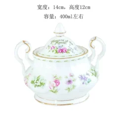 Teegeschirr-Set „Blume des Monats“ – Elegantes Trinkgeschirr für Zuhause und die Küche