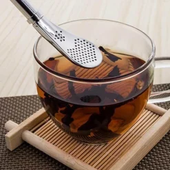 Teehalme aus Edelstahl – wiederverwendbare, umweltfreundliche Teelöffel