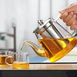 Teekanne aus Glas – Oolong-Kräutertee-Kaffeemaschine