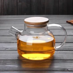 Teekanne aus Glas mit Teesieb – 1000 ml, hitzebeständiger Teebereiter