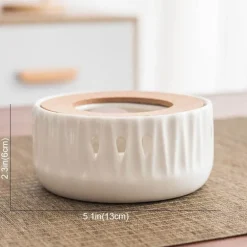 Teekannen-Kerzenwärmer aus Keramik – tragbares Mini-Design
