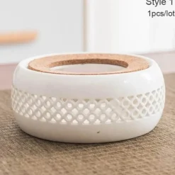 Teekannen-Kerzenwärmer aus Keramik – tragbares Mini-Design