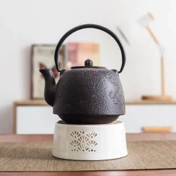 Teekannen-Kerzenwärmer aus Keramik – tragbares Mini-Design