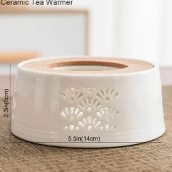 Teekannen-Kerzenwärmer aus Keramik – tragbares Mini-Design