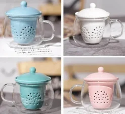 Teekannen-Set aus Glas – hitzebeständiges Keramik-Teesieb für Pu-Erh-Tee