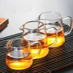 Teekannen-Set aus Glas – hitzebeständiges Puer-Teesieb