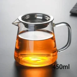 Teekannen-Set aus Glas – hitzebeständiges Puer-Teesieb